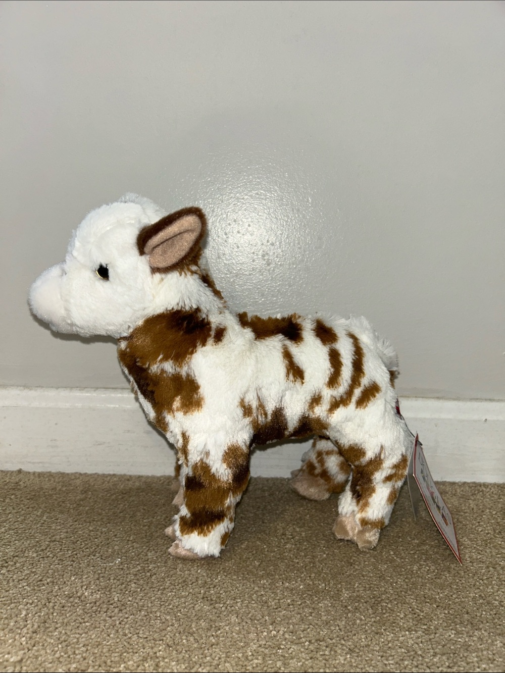 Douglas Plush Gertie Goat White & Brown NWT